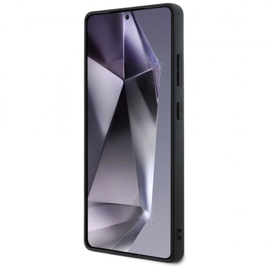 BMW Leather Half Textured MagSafe Case for Samsung Galaxy S25 Ultra - Black