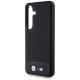 BMW Leather Tricolor Stripe MagSafe Case for Samsung Galaxy S25 - Black