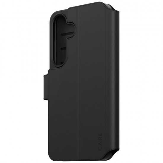 CARE by PanzerGlass Feature Wallet Kickstand Case for Samsung Galaxy S25 - Black