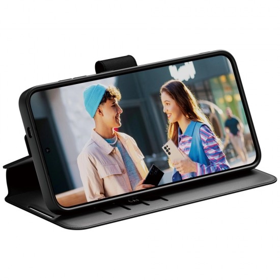 CARE by PanzerGlass Feature Wallet Kickstand Case for Samsung Galaxy S25+ - Black