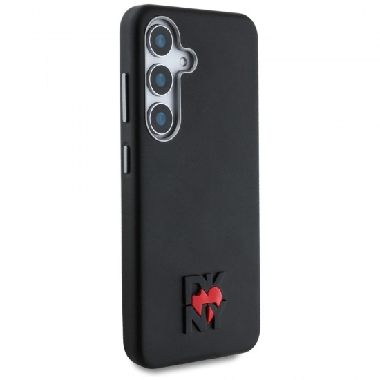 DKNY Leather Heart of NY Case for Samsung Galaxy S25 - Black