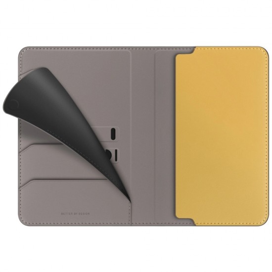 Uniq Belmont RFID Blocking Passport Case - Grey/Yellow