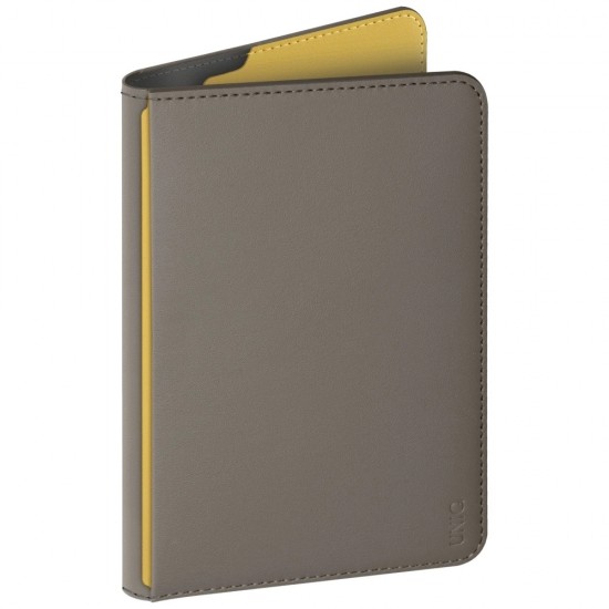 Uniq Belmont RFID Blocking Passport Case - Grey/Yellow