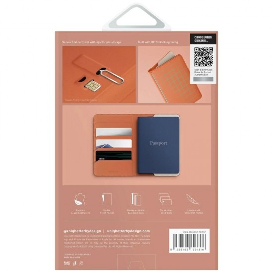 Uniq Belmont RFID Blocking Passport Case - Ivory
