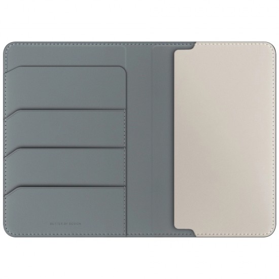 Uniq Belmont RFID Blocking Passport Case - Green/Ivory