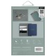 Uniq Belmont RFID Blocking Passport Case - Green/Ivory