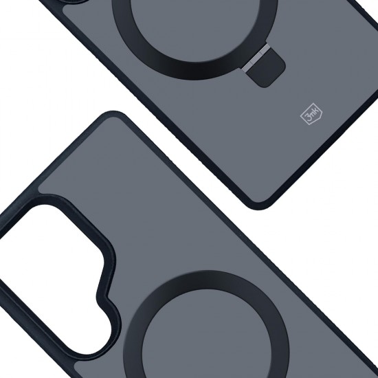3mk Smoke Case Mag&Stand for Samsung Galaxy S25 Ultra - Black