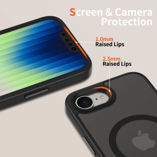 Tech-Protect MagMat MagSafe Case for iPhone 16e / 17e - Matte Black