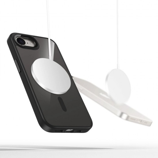 Tech-Protect MagMat MagSafe Case for iPhone 16e / 17e - Black-Transparent