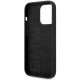 BMW Silicone Metal Logo iPhone 15 Pro Max Case - Black