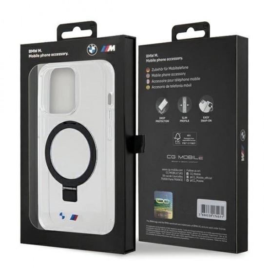 BMW Ring Stand M Collection MagSafe Case for iPhone 15 Pro - Clear