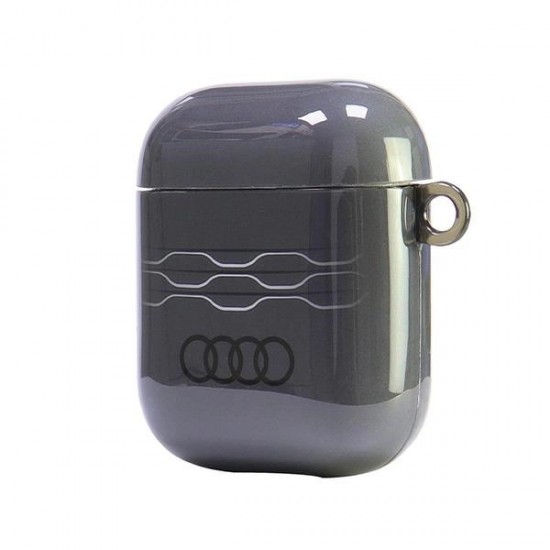 Audi IML Geometric Pattern Case for AirPods 1 / 2 - Gray