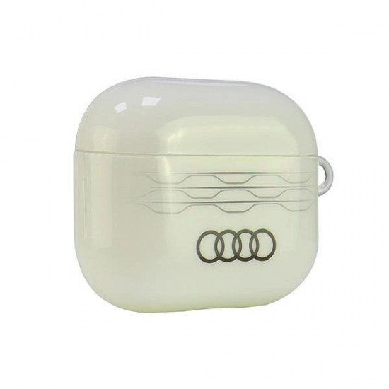 Audi IML Geometric Pattern AirPods 3 Case - White