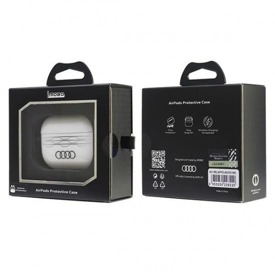 Audi IML Geometric Pattern Case for AirPods Pro 2 - White