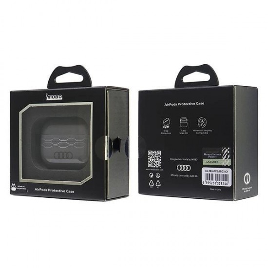 Audi IML Geometric Pattern AirPods Pro 2 Case - Gray