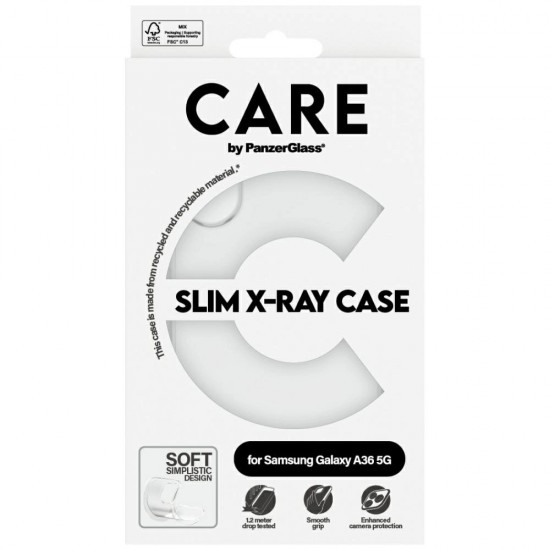 CARE by PanzerGlass Fashion X-Ray Case for Samsung Galaxy A36 5G - Transparent
