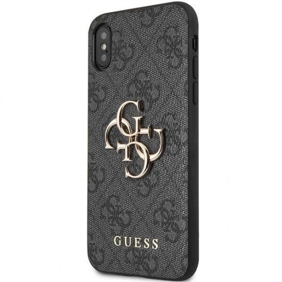 Guess 4G Big Metal Logo iPhone X/XS Case - Gray