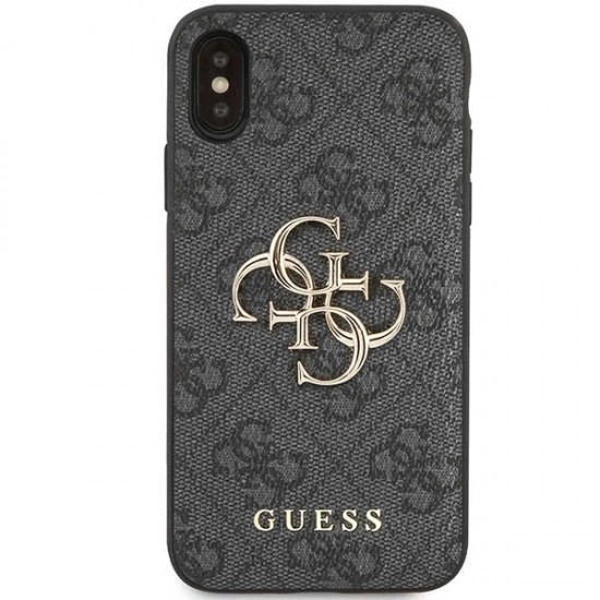 Guess 4G Big Metal Logo iPhone X/XS Case - Gray