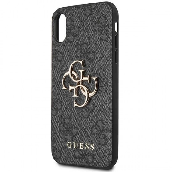 Guess 4G Big Metal Logo iPhone X/XS Case - Gray