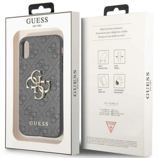 Guess 4G Big Metal Logo iPhone X/XS Case - Gray