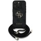 Guess 4G Big Logo Cord Stap Crossbody Case for iPhone 16 Pro Max black