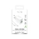 Puro PROLITE 20W USB-A / USB-C wall charger + USB-C - USB-C cable 1.2m - white