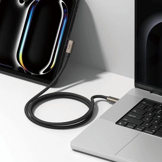 Ringke 3.2 gen. 2x2 USB-C, PD 3.1 240W 2m angled cable - black