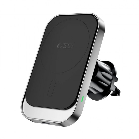 Tech-Protect MM15W-V9 Car Holder with MagSafe for Dashboard and Air Vent 15W - Black