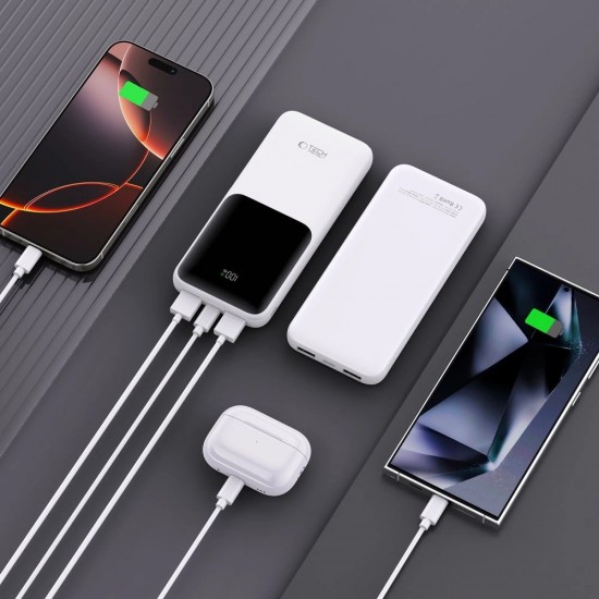 Powerbank Tech-Protect PB01 10000mAh 22.5W - white