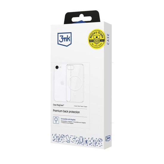 3mk Clear MagCase for Apple iPhone 16E - transparent