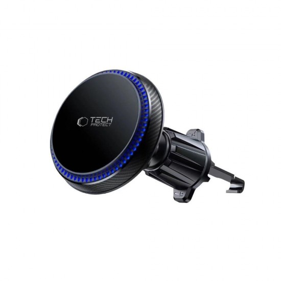 Tech-Protect MM15W-V4 Magnetic MagSafe 15W Car Holder for Cockpit / Windshield / Air Vent - Black