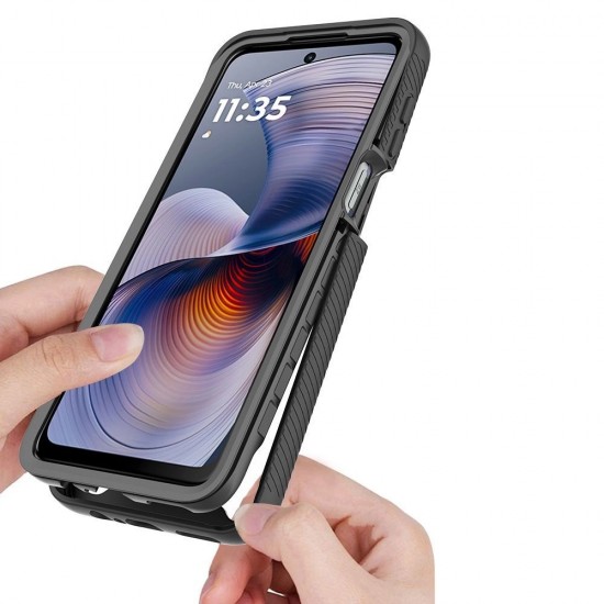 Tech-Protect Defense Case for Motorola Moto G15 / G15 Power / G05 / E15 - Black