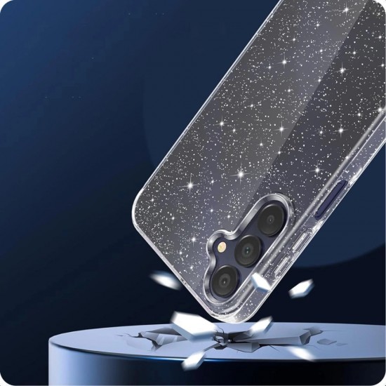 Tech-Protect FlexAir Case for Samsung Galaxy A56 5G - Clear Glitter