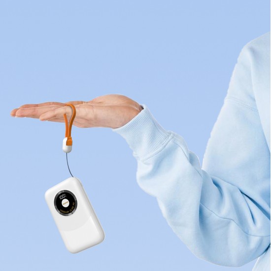 Powerbank Dudao K21 Mini 10000mAh 22.5W USB-A / USB-C - beige