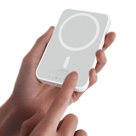 Powerbank Dudao K26S 5000mAh 20W USB-A / USB-C / MagSafe - white
