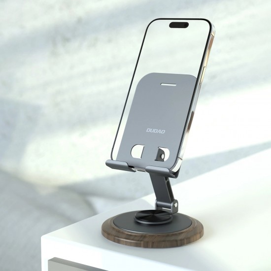 Dudao F17M 360° metal phone stand - gray