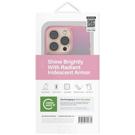 Uniq Iridescia Magclick Charging Case for iPhone 16 Pro - Pink