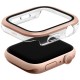 Uniq Voute Tempered Glass Case for Apple Watch 10 46mm - Rose Gold