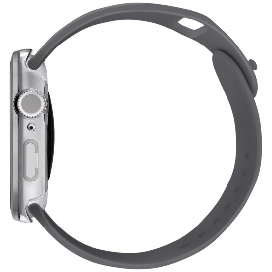 Uniq Voute tempered glass case for Apple Watch 10 46 mm - silver