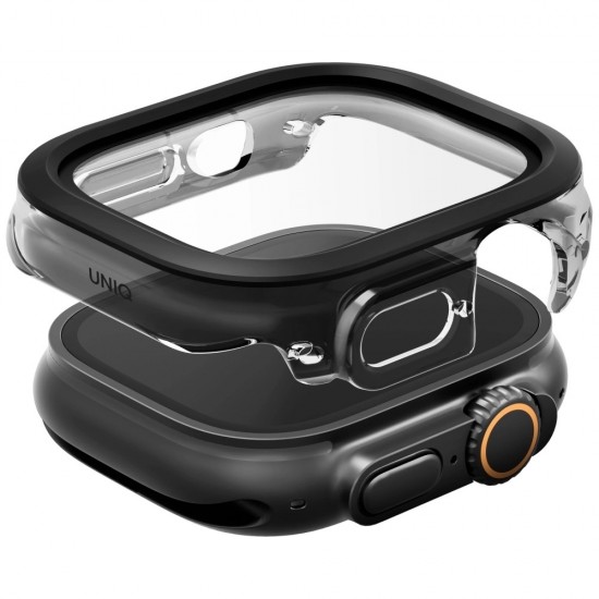 Uniq Voute Tempered Glass Case for Apple Watch Ultra 49mm - Black