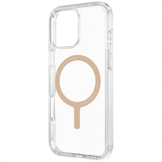 Uniq Clario Magclick Charging Case for iPhone 16 Pro - Transparent Gold