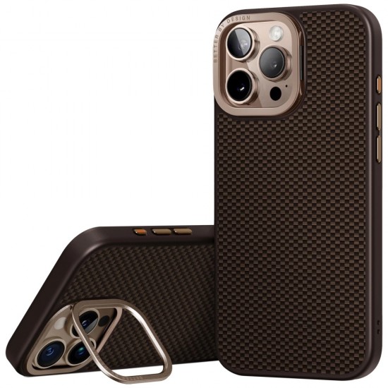 Uniq Keva Max Magclick Charging Camera Stand Case for iPhone 16 Pro - Brown