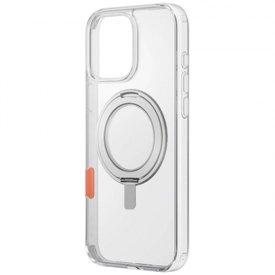 Uniq Swivix 360 Rotating Kickstand Case for iPhone 16 Pro Max - Transparent