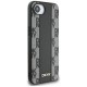 DKNY Leather Checkered Mono Pattern MagSafe iPhone 16e Case - Black
