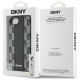 DKNY Leather Checkered Mono Pattern MagSafe iPhone 16e Case - Black