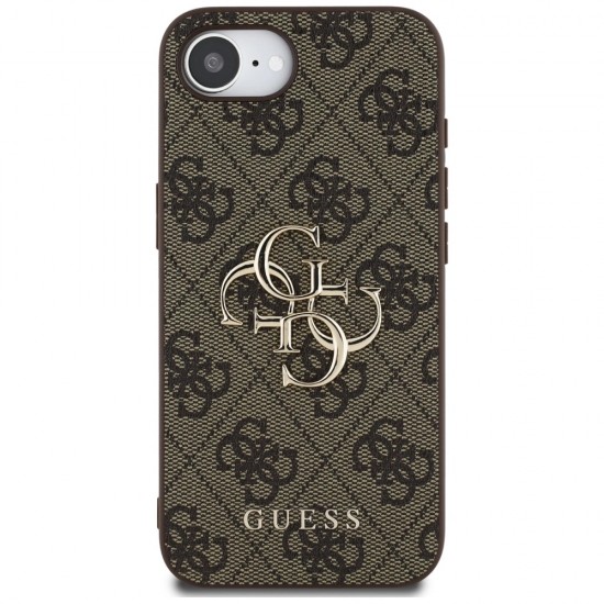 Guess 4G Big Logo Case for iPhone 16e - Brown