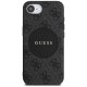 Guess 4G Circle Classic Logo MagSafe case for iPhone 16e - black