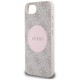 Guess 4G Circle Classic Logo MagSafe case for iPhone 16e - pink