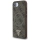 Guess 4G Ring Triangle Logo MagSafe iPhone 16e Case - Brown