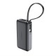 Acefast M7-10000 PD30W Powerbank with Built-in Cable - Black